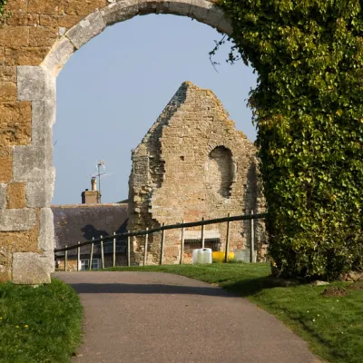 abbotsbury abbey view