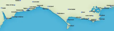 Jurassic Coast map