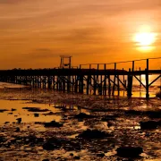 poole jetty sun set